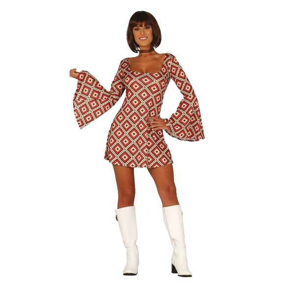 Fiestas Guirca Womens/Ladies Disco Costume Dress / Multicolored